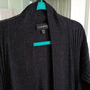 Lane Bryant Ribbed Open Front Cardigan EUC